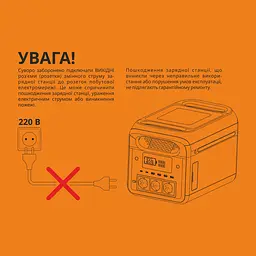 Портативна зарядна станція Videx Oasis 1800W 1229Wh (VPS-SG1-1KW8) - мініатюра 10