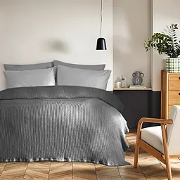 Покривало Lotus Home - Bellia antrasit антрацит 200x220 - мініатюра 2