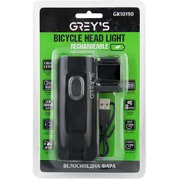 Ліхтарик на велосипед Grey's LED 2xCree XP-G 1000lm 4800mAh(GR10190) - мініатюра 2