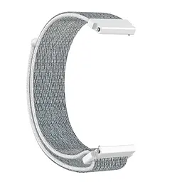 Ремінець BeWatch нейлоновий липучка для Xiaomi Amazfit Stratos/Pace/GTR Білий (1021311) - мініатюра 4