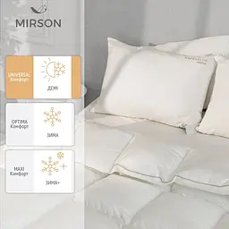 Одеяло пуховое MirSon Raffaello White 061 155х215 см (2200000075000) - мініатюра 2