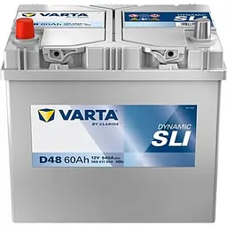 Автомобільний акумулятор Varta Blue Dynamic 60Ah ASIA +/- 540EN без нижн. бурт D48