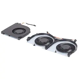 Вентилятори для Clevo T96 T96E T96C T97 T97C T97E P950EN series (4pin CPU+GPU fan, 6-31-P95E2-101, 6-31-P95E2-501, Аналог) - мініатюра 2