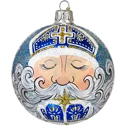 Ялинкова куля Санта Шоп Зимовий подих Миколая 10 см (4820001262872)