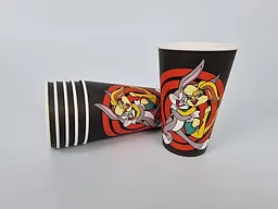 Склянки паперові одноразові, 500 мл, BUGS BUNNY, Маестро, 35 штук, для гарячих і холодних напоїв