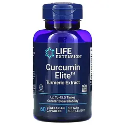 Куркума та Куркумін Curcumin Elite Turmeric Extract 60 капсул Life Extension vit0005560
