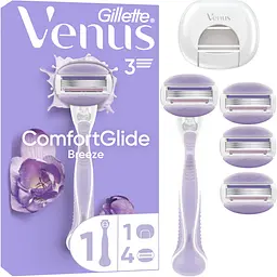 Станок для гоління жіночий (бритва) Venus ComfortGlide Breeze з 4 змінними картриджами