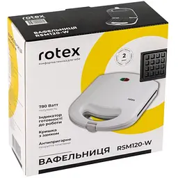 Вафельниця Rotex RSM120-W - мініатюра 4