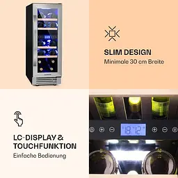 Винний холодильник Klarstein Vinovilla 17 Built-In Duo (10032030) - мініатюра 5