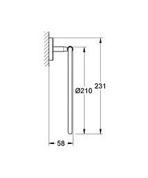 Кільце для рушника Grohe Bau Cosmopolitan Neutral 40460001 Хром - мініатюра 5