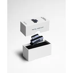Заколка для волосся Sister`s Aroma Navy blue металева - мініатюра 2