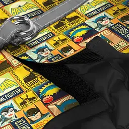 Шлея для собак Waudog Clothes м'яка з QR паспортом, малюнок "Бетмен вінтаж", XS1 - мініатюра 3