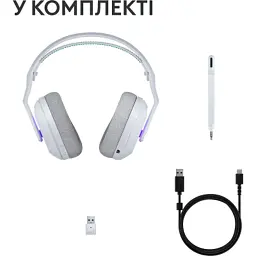 Навушники Logitech G522 Lightspeed Wireless Gaming Headset White (981-001550) - мініатюра 3