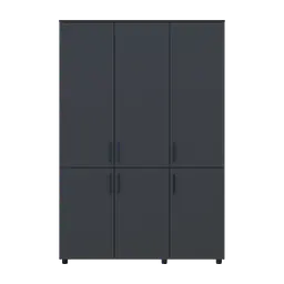 Шафа для одягу Doros Торн Антрацит 3 ДСП (полиці) 135х51.6х200 (44900492) - мініатюра 11