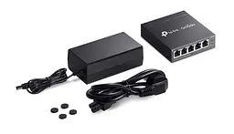 Комутатор ES205GP 5xGE (4xPoE), 65.2Вт, WebSmart TP-Link teh0018238 - мініатюра 3