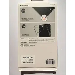 Оригінальний прозорий силіконовий чохол Spigen Liquid Crystal Flex Crystal Clear для iPhone 15 (ACS06481) - мініатюра 7