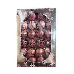 Ялинкові кульки Stenson 6 см pink (R90667 pink) - мініатюра 3