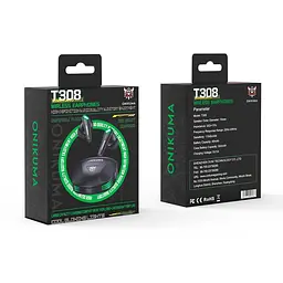 Навушники Onikuma Bluetooth T308 BT5.3, 40/300mAh, 6h - мініатюра 2