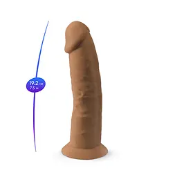 Фалоімітатор SilexD Silicone Dildo Model 2 Size 7.5" 19 см тілесний - мініатюра 7