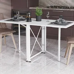 Стіл-книга трансформер Оріон 2 Ferrum-decor 750x1520x730 Білий метал ДСП Біле 16 мм (FRD-104590)