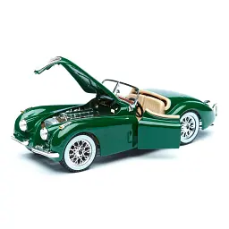 Автомодель - JAGUAR XK 120 (1951) (асорті вишневий, сріблястий, 1:24) - мініатюра 6
