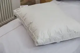 Подушка Ecotton 50х70 см Ecofill Premium антиалергенна з кантом біопух біла в чохлі для зберігання White (25070) - мініатюра 8