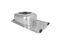 Мийка врізна Brinex 660х420х180мм 1 6642, Satin 0,8мм BRIN6642SAT08 - мініатюра 5