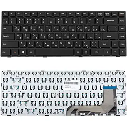 Клавіатура для ноутбука LENOVO (IdeaPad: 100-14IBY) rus, black - мініатюра 2