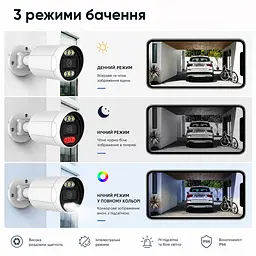 IP-відеокамера з WiFi 8Mp Light Vision VLC-5208WI(ICSee) f=3.6mm, ІЧ+LED-підсвічування, з мікрофоном (75-00344) - мініатюра 6