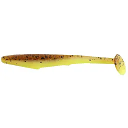 Силікон Reins Rockvibe Shiner 4" B48 Motoroil Pepper/Chartreuse Pearl (8 шт/уп)