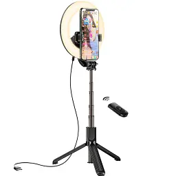 Селфі-монопод Hoco LV03 Plus Showfull Fill Light Live [733894] [92139] - мініатюра 5