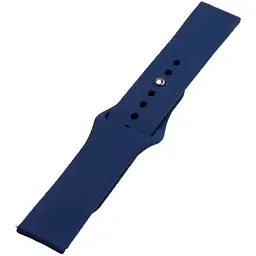 Ремінець Universal 22mm Silicone Button Design Samsung/Amazfit/Huawei Midnight Blue (35683_3577583)