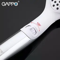 Ручний душ 2-режими білий Gappo G25, Білий - мініатюра 3