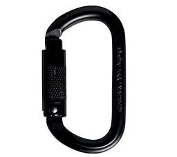 Карабін Singing Rock Steel Oval Carabiner Triple Lock Чорний - мініатюра 2