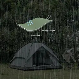 Намет чотиримісний автоматичний Naturehike (NH21ZP008), Темно-зелений - мініатюра 7