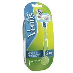 Станок для гоління жіночий Gillette Venus Extra Smooth Embrace c 2 змінними картриджами - мініатюра 2