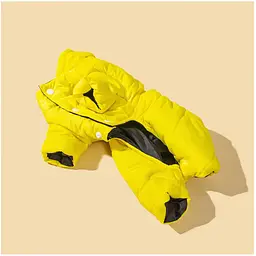Комбінезон для собак та котів EcoToys Yellow L жовтий A: 31 см B: 37 см C: 32 см L-7032 - мініатюра 6