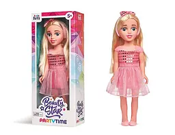 Колекційна лялька Beauty Star з довгим світлим волоссям та рожевою сукнею (KH40/003)