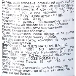 Вода мінеральна Charlie's із соком лимона газована з/б 0.33 л (863548) - мініатюра 5