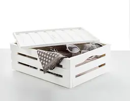 Ящик для зберігання Tina Box з кришкою 41x31x15h молочний - мініатюра 3
