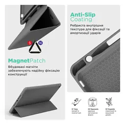 Чохол до планшета Armorstandart Smart Fold Pen Apple iPad Air 11 (2024) Dark Grey (ARM78116) - мініатюра 7