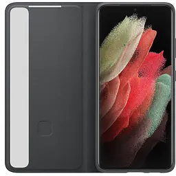 Чохол-книжка S-View Clear View Flip Cover EF-ZG998CBEGRU для Samsung Galaxy S21 Ultra 5G (6.8") Чорний - мініатюра 3