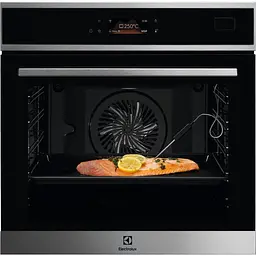 Духова шафа електрична Electrolux 70 л А++ пара дисплей конвекція фунція пароварки телескопічні напрямні чорний