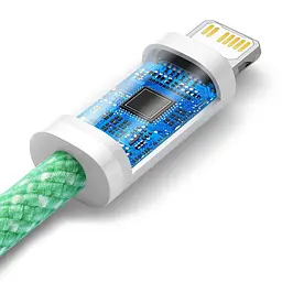Кабель Baseus Dynamic Series Cable Type-C to Lightning 20W 1m CALD000006 Green - мініатюра 2
