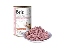 Вологий корм Brit VetDiet Hypoallergenic Turkey для собак із харчовою алергією з індичкою, 400 г - мініатюра 2