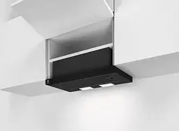Electrolux Витяжка телескопічна, 59см, 410м.куб/год., чорний - мініатюра 2