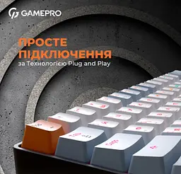 Механічна ігрова клавіатура GamePro GPMK-130R Black USB Hot-Swap Outemu Red Switch - мініатюра 11