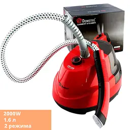 Відпарювач вертикальний Domotec MS-5353 зі стійкою для одягу 2000 W 1.6 л червоний (MS-5353_1247) - мініатюра 4