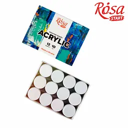 Набір акрилових фарб COLOR 12×10 мл ROSA Start (4823098530985) - мініатюра 2