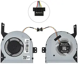 Вентилятор для ноутбука ASUS X542UN X542UA X542UF X542UR X542BA Series (13NB0FD0T04111) (Кулер)